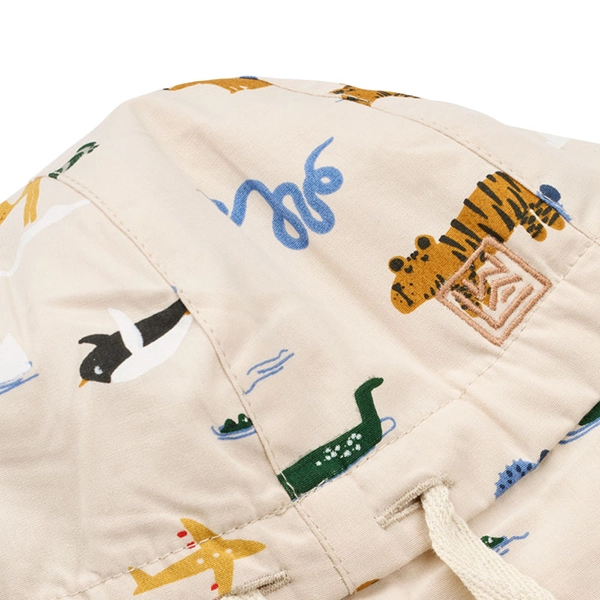 LIEWOOD cappello estivo per bambini Gorm con orecchie Around the world / Sandy