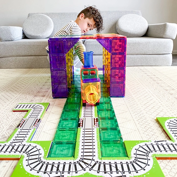 Carte magnetiche binari treno 36 pezzi