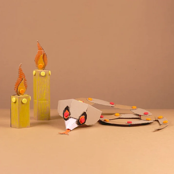 Idee creative in cartone Makedo