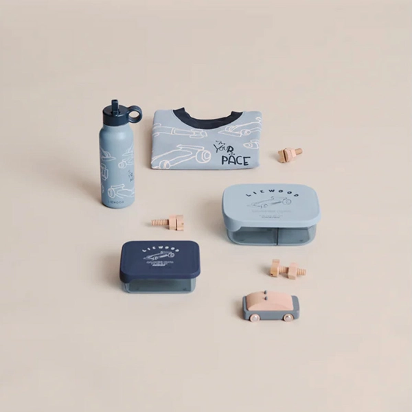 Porta pranzo LIEWOOD Arthur Race cars / Beach blue