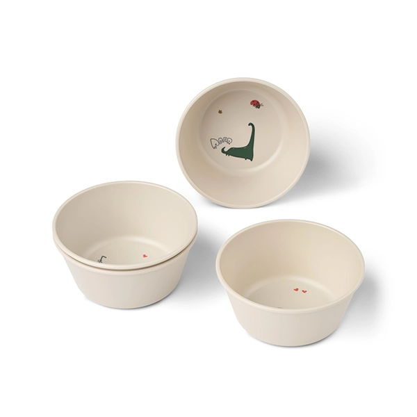 LIEWOOD CEES ciotole per bambini set 4 pz Tamtam / Sandy